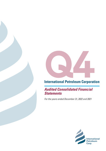 Thumbnail International Petroleum Financial Statement 2022