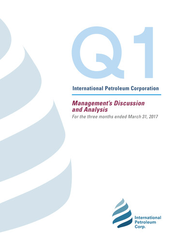 Thumbnail International Petroleum Quarterly Report 2017-q1