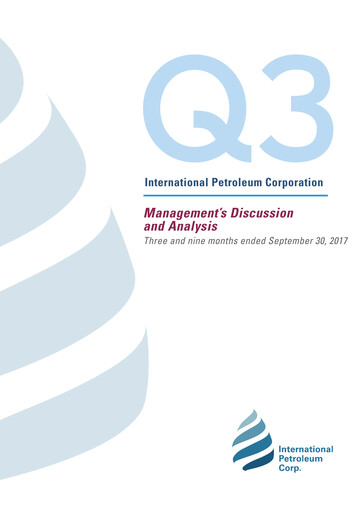 Thumbnail International Petroleum Quarterly Report 2017-q3