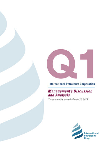 Thumbnail International Petroleum Quarterly Report 2019-q1