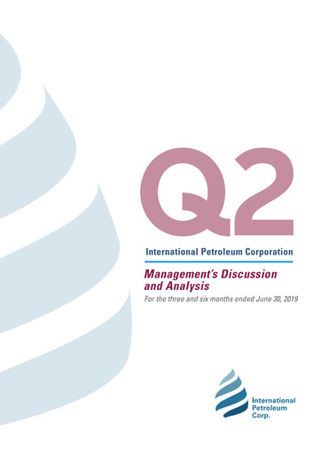 Thumbnail International Petroleum Quarterly Report 2019-q2