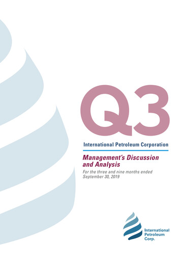 Thumbnail International Petroleum Quarterly Report 2019-q3