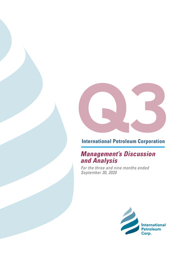 Thumbnail International Petroleum Quarterly Report 2020-q3