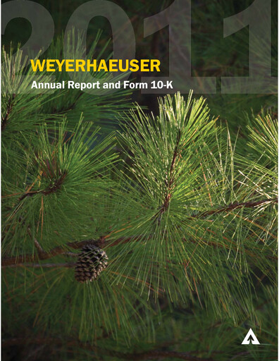 Thumbnail Weyerhaeuser
 Annual Report 2011