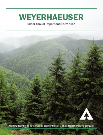 Thumbnail Weyerhaeuser
 Annual Report 2018