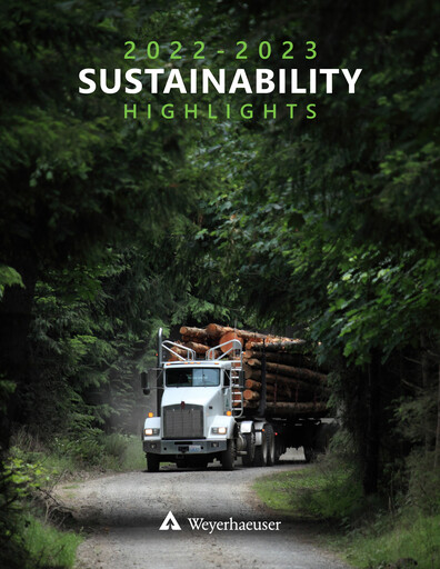Vorschaubild Weyerhaeuser
 Nachhaltigkeitsbericht 2022-2023
