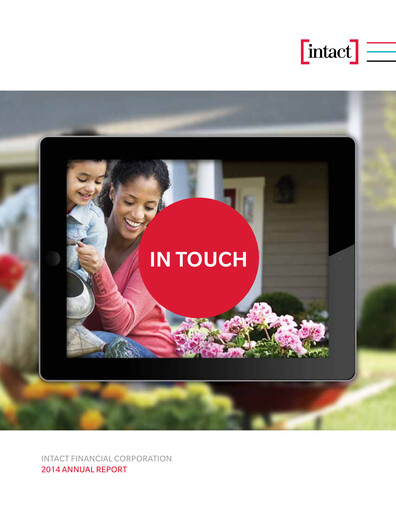 Thumbnail Intact Financial Annual Report 2014