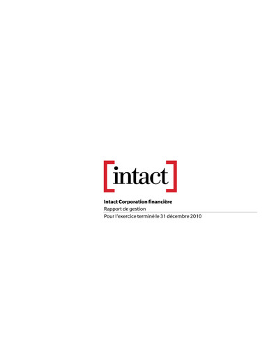 Thumbnail Intact Financial Financial Report 2010