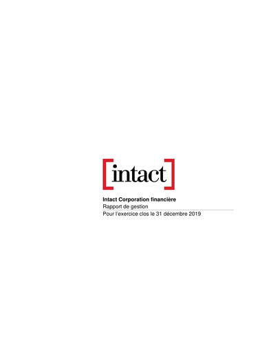 Thumbnail Intact Financial Financial Report 2019