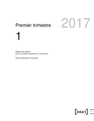 Thumbnail Intact Financial Quarterly Report 2017-q1