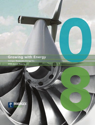 Thumbnail Innergex Renewable Energy Annual Report 2008