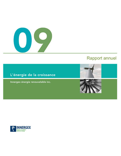 Thumbnail Innergex Renewable Energy Annual Report 2009
