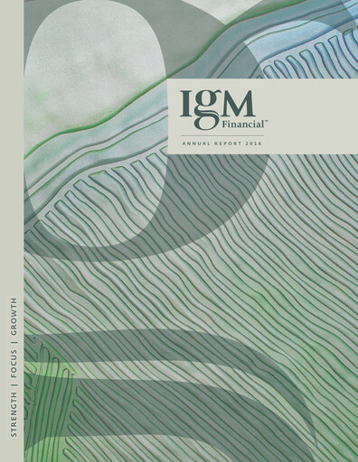 Thumbnail IGM Financial Annual Report 2016