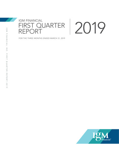 Thumbnail IGM Financial Quarterly Report 2019-q1