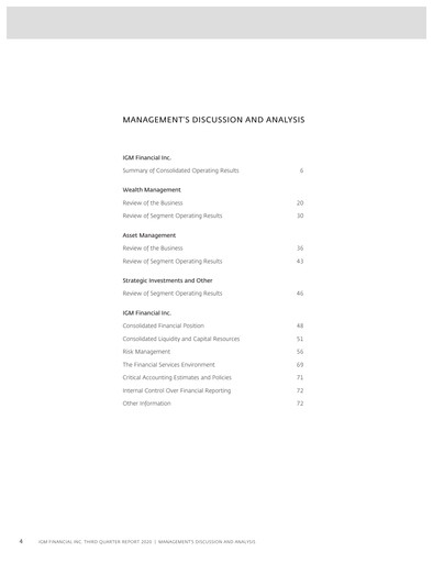 Thumbnail IGM Financial Quarterly Report 2020-q3