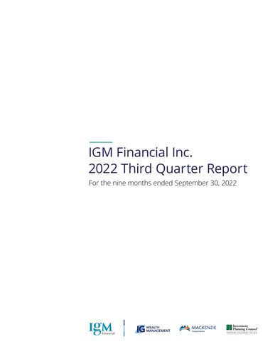 Thumbnail IGM Financial Quarterly Report 2022-q3