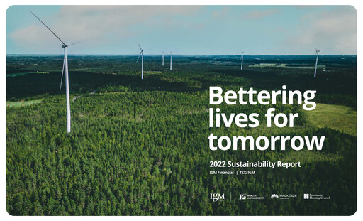 Thumbnail IGM Financial Sustainability Report 2022