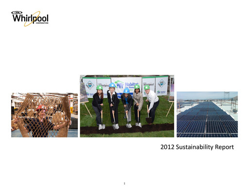 Thumbnail Whirlpool Sustainability Report 2012