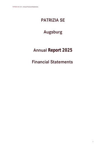 Thumbnail Patrizia Immobilien Financial Statement 2025