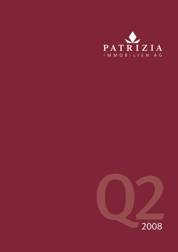 Thumbnail Patrizia Immobilien Half-year Report 2008-h1