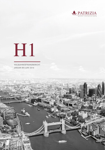 Thumbnail Patrizia Immobilien Half-year Report 2016-h1