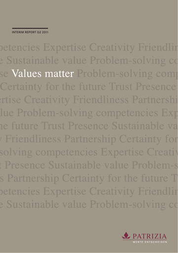 Vorschaubild Patrizia Immobilien Halbjahresbericht 2011