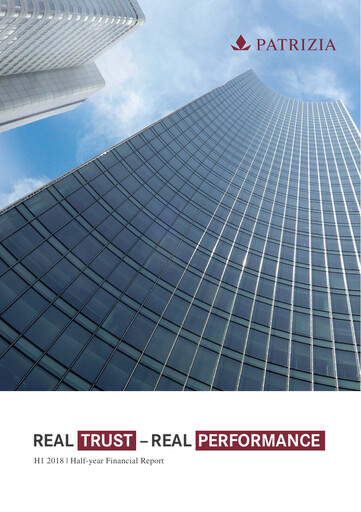 Vorschaubild Patrizia Immobilien Halbjahresbericht 2018