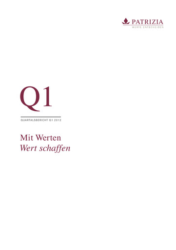 Thumbnail Patrizia Immobilien Quarterly Report 2012-q1