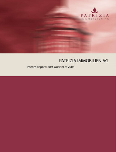 Vorschaubild Patrizia Immobilien Quartalsbericht 2006-q1