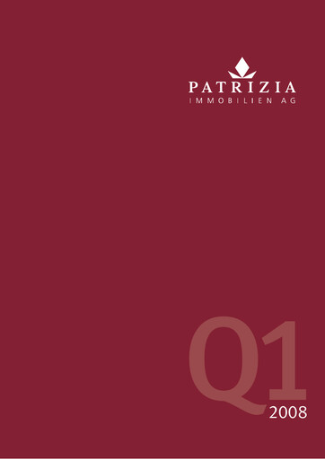 Vorschaubild Patrizia Immobilien Quartalsbericht 2008-q1