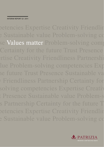 Vorschaubild Patrizia Immobilien Quartalsbericht 2011-q1