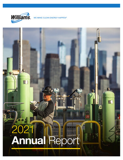 Thumbnail Williams Companies
 Annual Report 2021