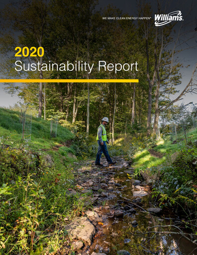 Thumbnail Williams Companies
 Sustainability Report 2020