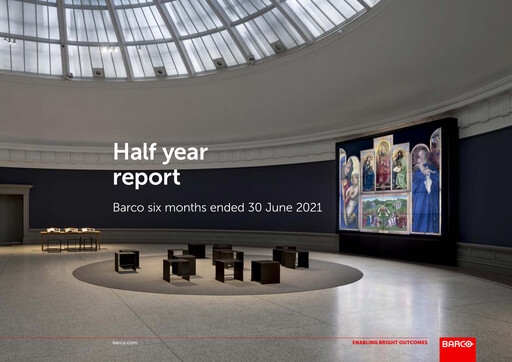 Thumbnail Barco NV Half-year Report 2021-h1
