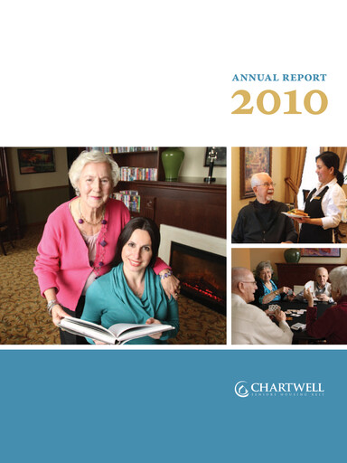 Thumbnail Chartwell Retirement Residences Annual Report 2010