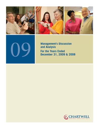 Thumbnail Chartwell Retirement Residences Financial Report 2009