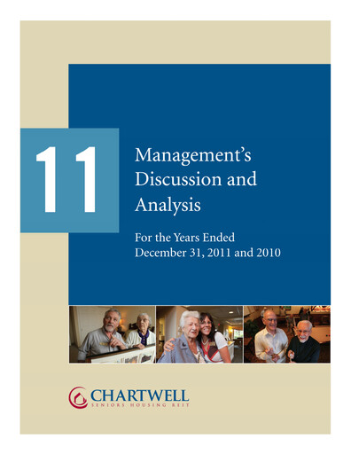 Thumbnail Chartwell Retirement Residences Financial Report 2011