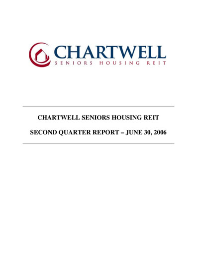 Vorschaubild Chartwell Retirement Residences Quartalsbericht 2006-q2