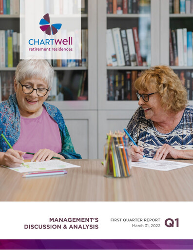 Vorschaubild Chartwell Retirement Residences Quartalsbericht 2022-q1
