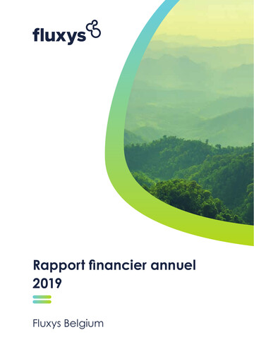 Thumbnail Fluxys Belgium Financial Report 2019