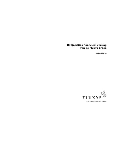 Thumbnail Fluxys Belgium Half-year Report 2010-h1