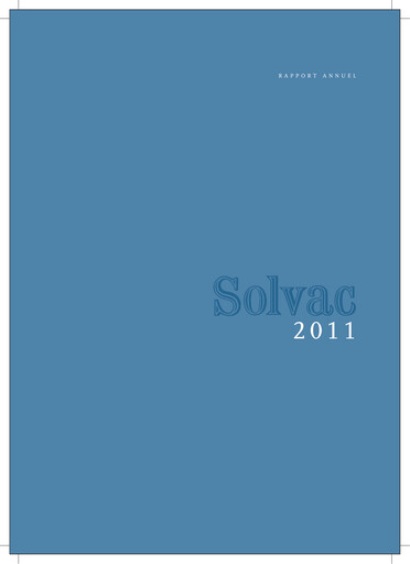 Thumbnail Solvac Annual Report 2011