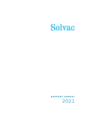 Thumbnail Solvac Annual Report 2021