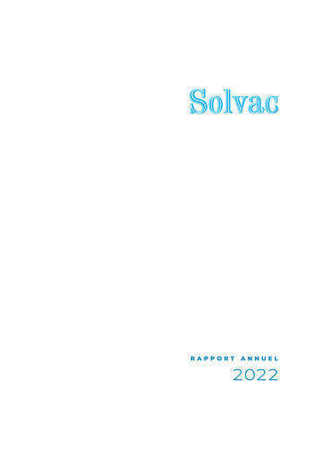 Thumbnail Solvac Annual Report 2022