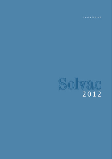 Vorschaubild Solvac Jahresbericht 2012