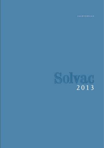 Vorschaubild Solvac Jahresbericht 2013