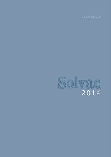 Vorschaubild Solvac Jahresbericht 2014