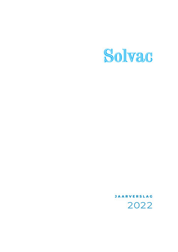 Vorschaubild Solvac Jahresbericht 2022