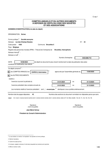 Thumbnail Solvac Financial Report 2024