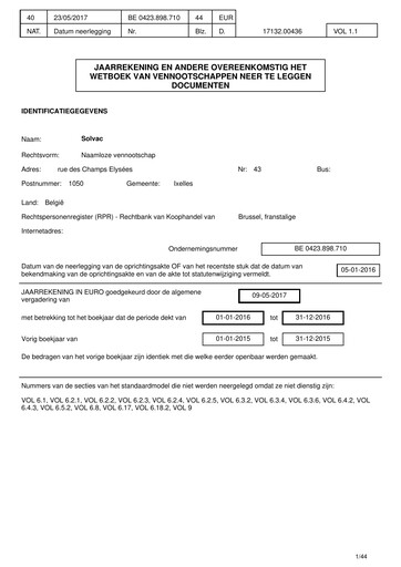 Thumbnail Solvac Financial Statement 2016